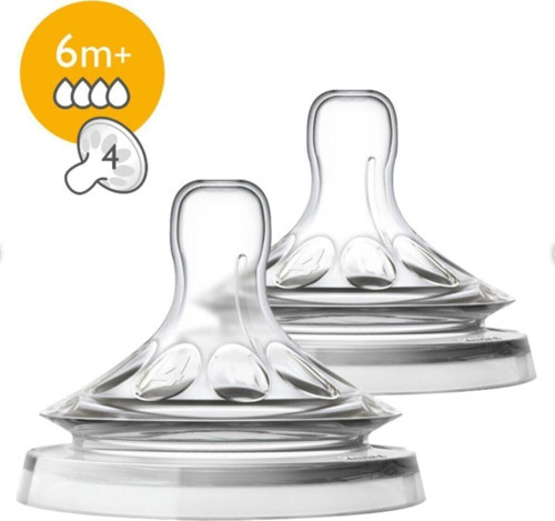 Natural Hızlı Akış 6 M 4 Damla+ Ay Biberon Emziği