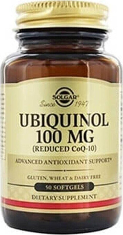 Ubiquinol 100 Mg 50 Softgels