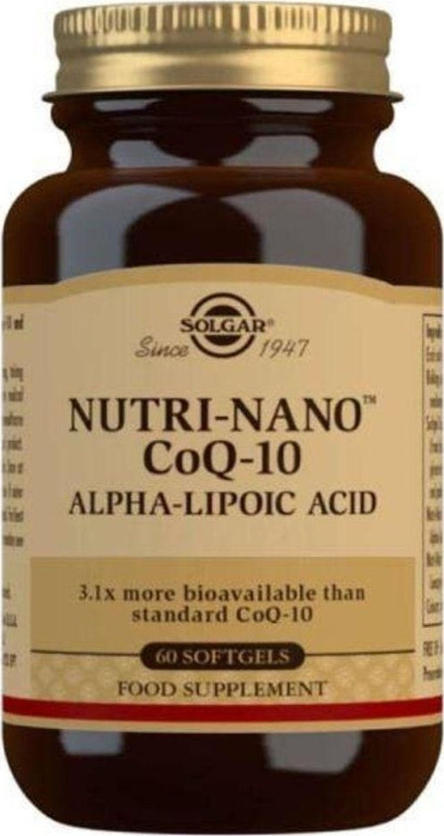 Nutri-Nano Coq-10 Alpha Lipoic Acid 60 Yumuşak Jelatin Kapsül