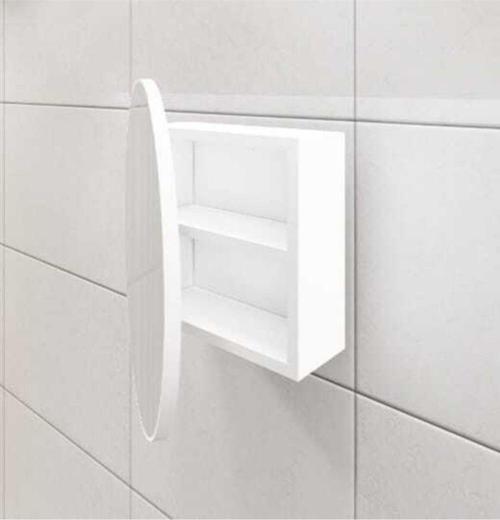 Oval Aynalı Banyo Dolabı