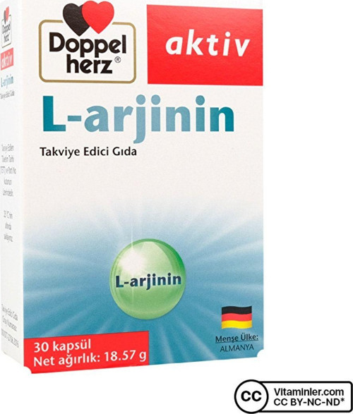 Aktiv L-Arjinin 30 Kapsül