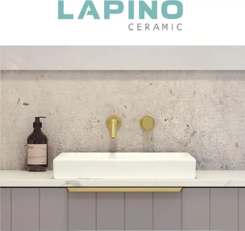 Lapino Beta 6240 - Kare Yarı Gömme Tezgahüstü Lavabo