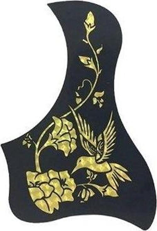 Pg154G Pickguard Gitar Pena Koruyucu Bird Flower Sar