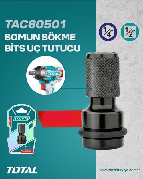 Somun Sökme Bits Uç Tutucu Adaptörü 1/4-1/2 TAC60501