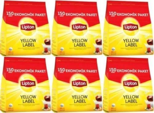 Yellow Label Demlik Siyah Poşet Çay 150 Adetli 6 Paket