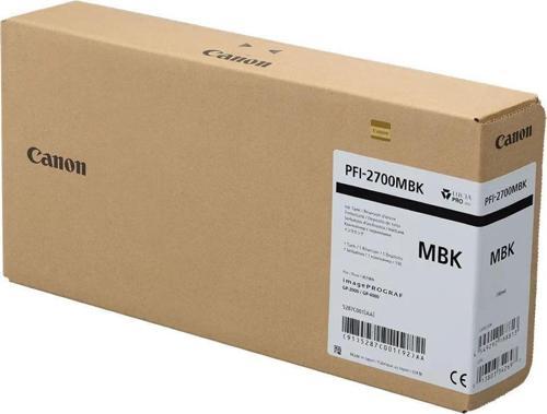 PFI-2700 MBK (Matte Black) Mat Siyah Orijinal Mürekkep Kartuş 700 ml. (5287C001)