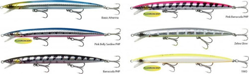 Jerk Minnow 145 mm 17 gr Sınkıng Suni Yem ZEBRA GLOW
