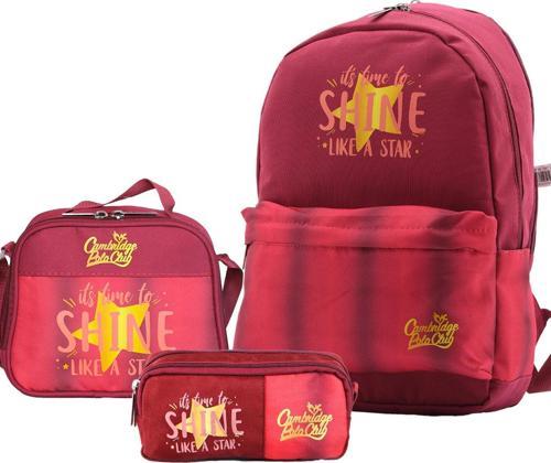 Star Çift Ana Bölmeli Unisex Çocuk İlkokul Çanta Set