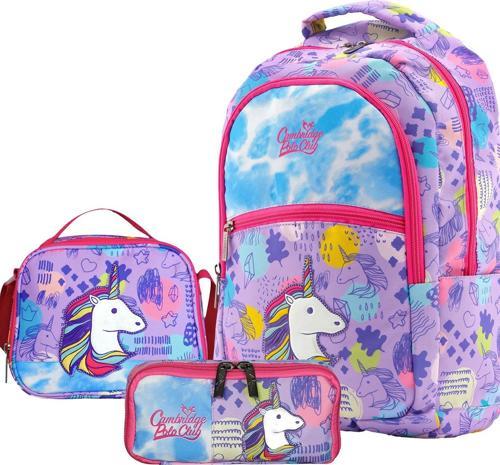 Unicorn Tek Ana Bölmeli Kız Çocuk İlkokul Çanta Set