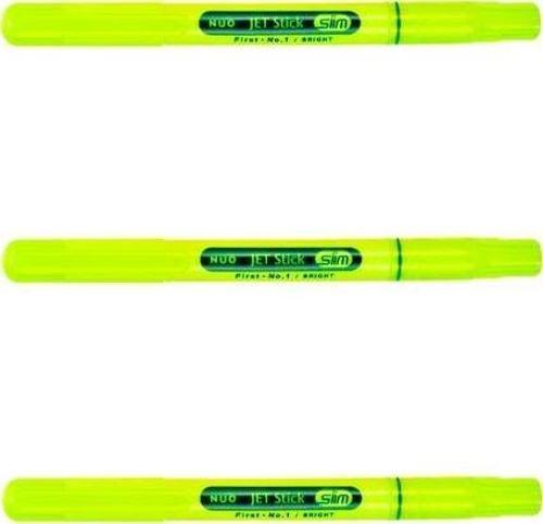 Jet Stick Slim Fosforlu Kalem Sarı 3’lü