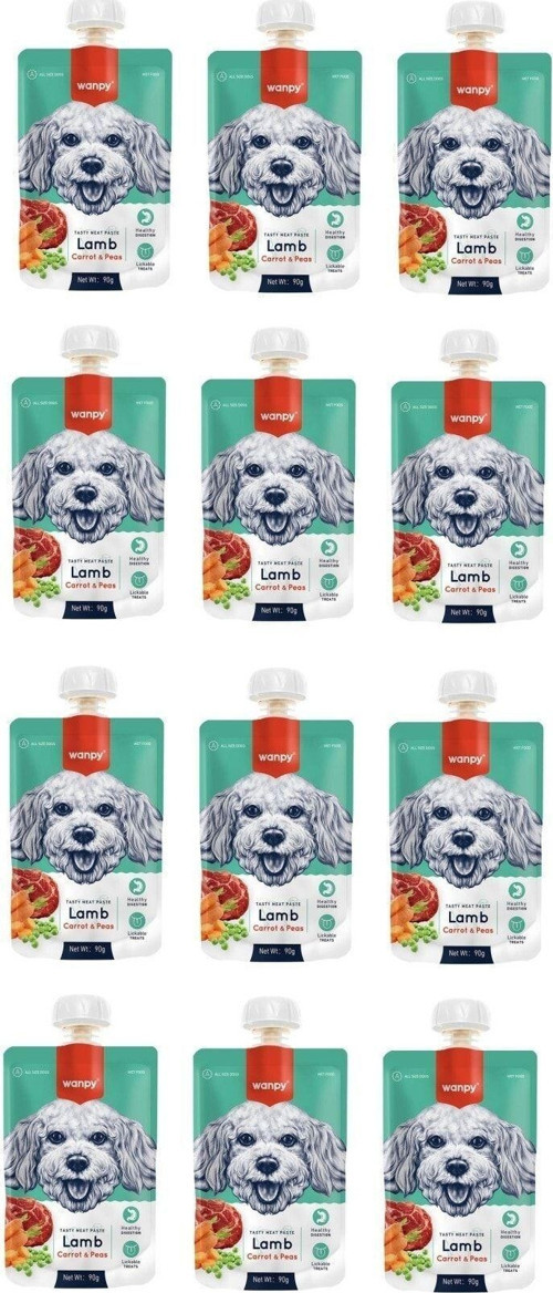 Taze Kuzulu&havuçlu Köpek Et Ezmesi 90 gr X 12 Adet