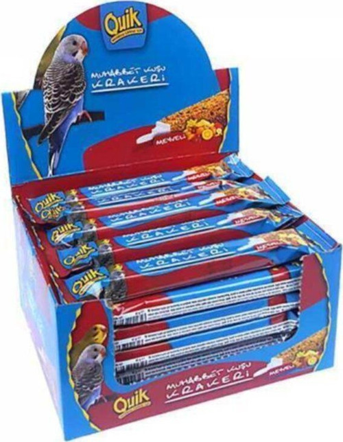 2 Adet Quık Muhabbet Kuşu Krakeri 30 G S.t.t.06.2023