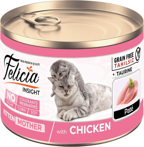 Anne ve Yavru Kedi Soft tavuklu Konserve 200 g - 12 Adet