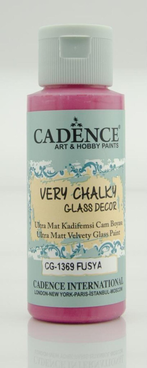 Very Chalky Glass Decor Cam Boyası - CG 1369 Fuşya