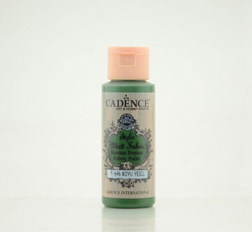 Kumaş Boyası Koyu Yeşil Mat 59 Ml