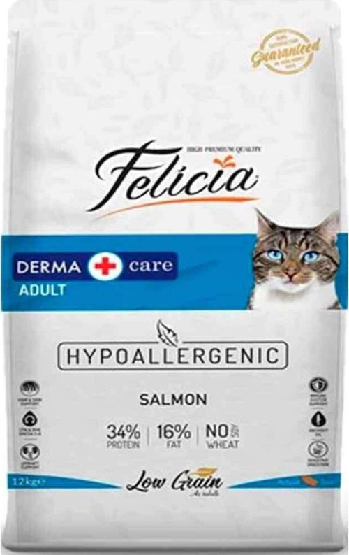 Felicia Hypoallergenic Somonlu Düşük Tahıllı Yetişkin Kedi Maması 2kg