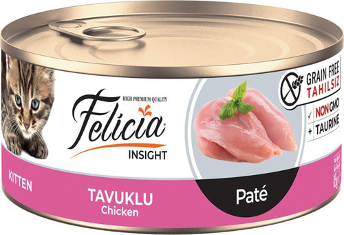 Kiyilmiş Kitten Tavuklu Kedi Konservesi 85 Gr