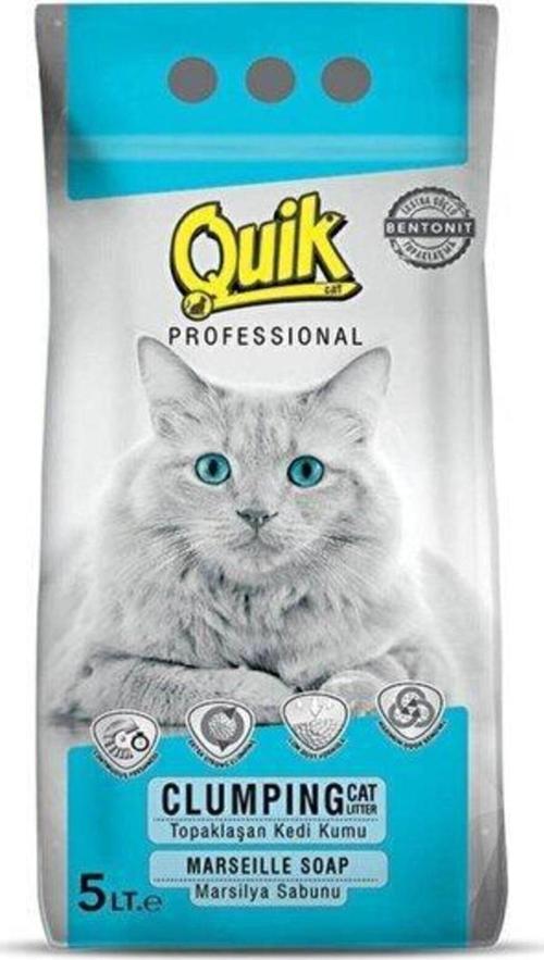 Marsilya Sabunlu Ince Taneli Bentonit Topaklanan Kedi Kumu 5 Lt