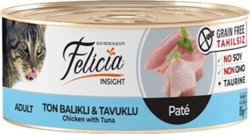 Pate Tahılsız Ton Balık&tavuklu Kedi Maması 85 gr X 24 Adet