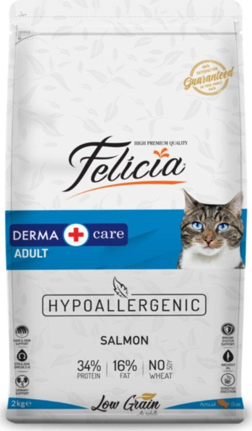 Az Tahıllı 2 kg Yetişkin Somonlu Hypoallergenic Kedi Maması