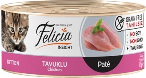 Pate/püre Tavuklu Yavru Kedi Konserve Mama 85 Gr X 24 Adet
