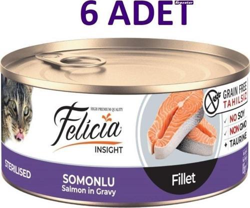 Tahılsız Fileto Somonlu Kısır Kedi Konserve 6 Adet 85 Gr