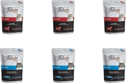 Pouch Karışık Somonlu&kuzulu Konserve Kedi Mama 85 Gr X 12 Adet