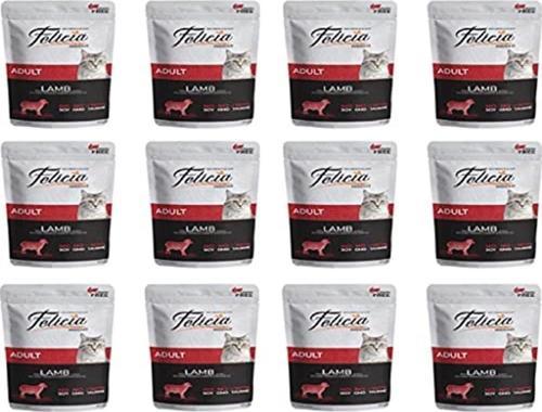 Pouch Kuzu Etli Yetişkin Tahılsız Kedi Maması 85 gr X 12 Adet