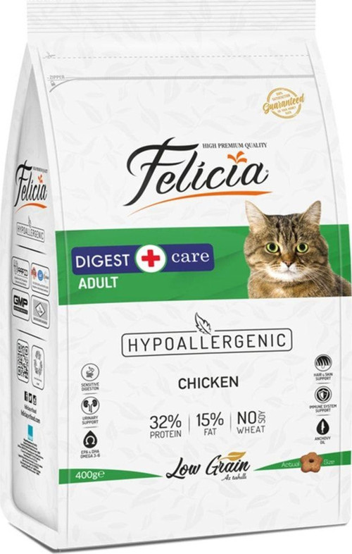 400gr- Yetişkin Tavuklu Az Tahıllı Kedi maması x 2 adet