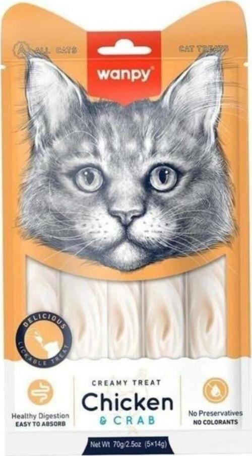 Tavuklu Ve Yengeçli Sıvı Kedi Ödülü 5x14 gr