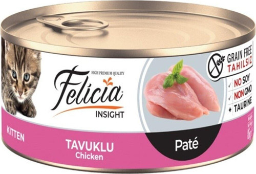 Tavuklu Pate Tahılsız Yavru Kedi Konservesi 85 gr