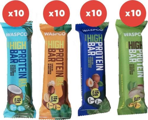 Yüksek Protein Bar 50gr X 40 Adet (4 Çeşit)