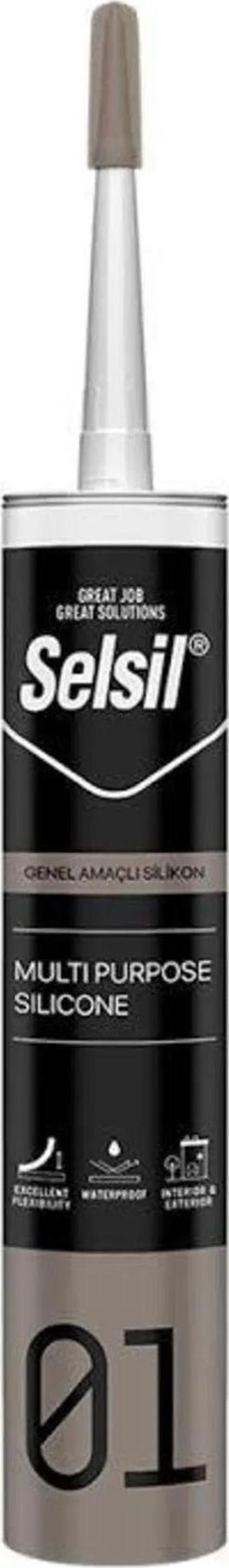 Genel Amaçlı Gri Silikon 280 Gr