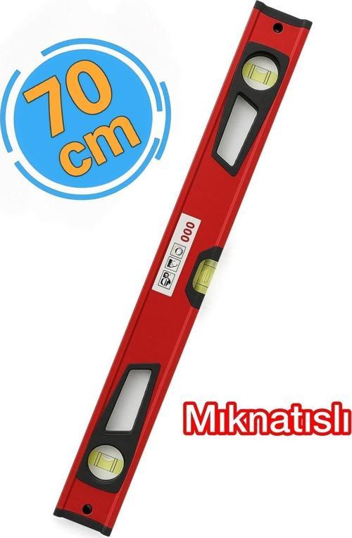 5523 Mıknatıslı Profesyonel Kırmızı 70 Cm Su Terazisi