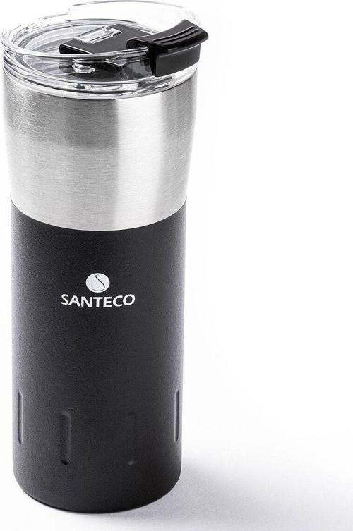 Saneco Çift Katmanlı Paslanmaz Çelik Termos Bardak 500ml Siyah
