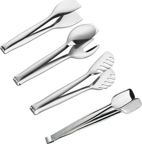  Nehir 4'lü Çelik Maşa Seti (Pasta Maşa+Makarna Maşa+Servis Maşa+Izgara Maşa 28cm)
