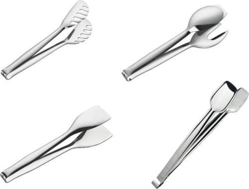 4'lü Çelik Maşa Seti (Pasta Maşa+Izgara Maşa 28cm+Servis Maşa+Makarna Maşa)
