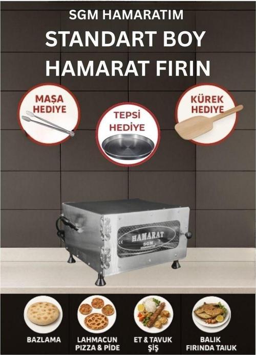 & Elis Concept Hamarat Pratik Mini Fırın 2000w Bazlama Ekmek Lahmacun Pide Pizza Et