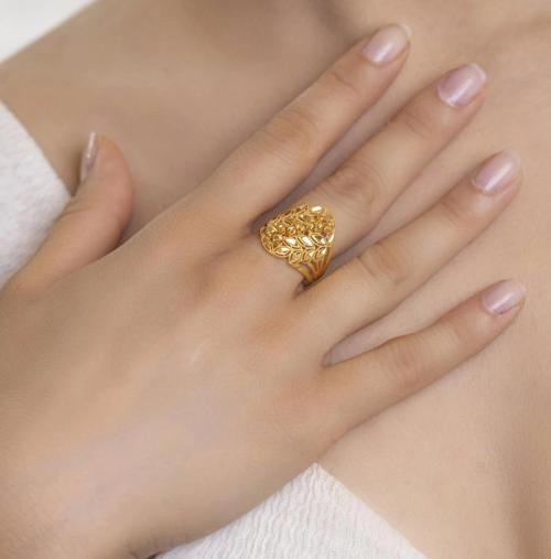 Gold 22 Ayar Fancy Dorika Yüzük
