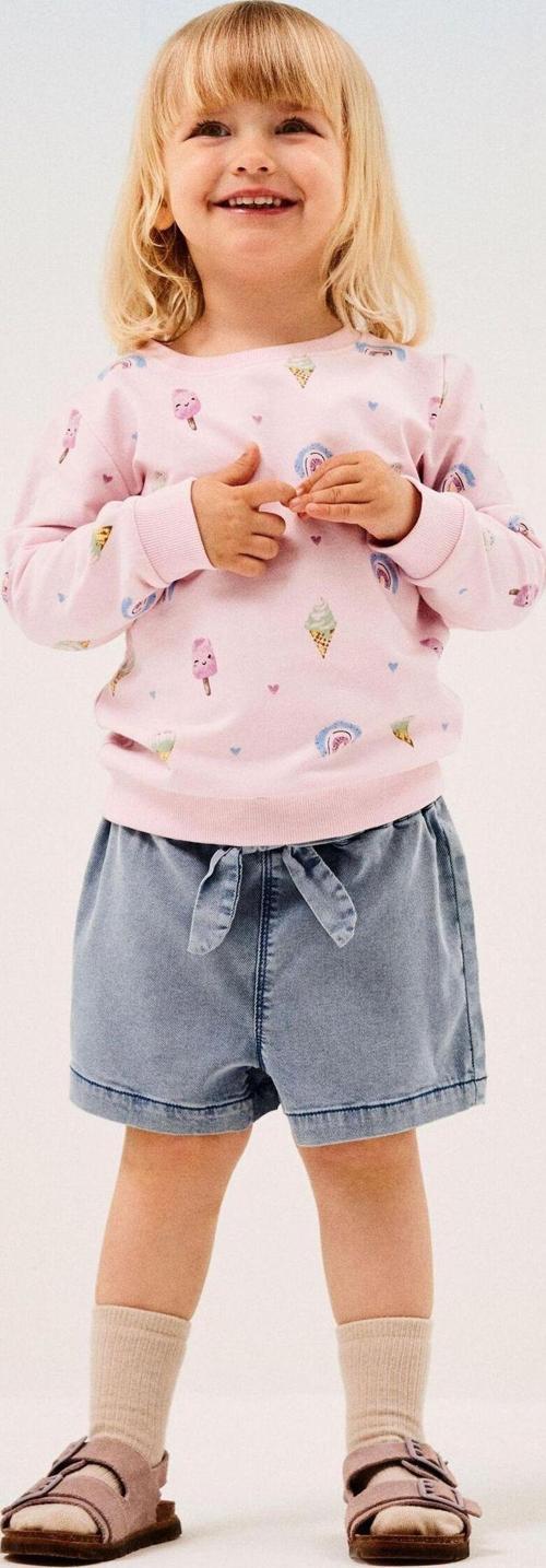 Nmfbella Baggy Kız Çocuk Denim Şort 13227054