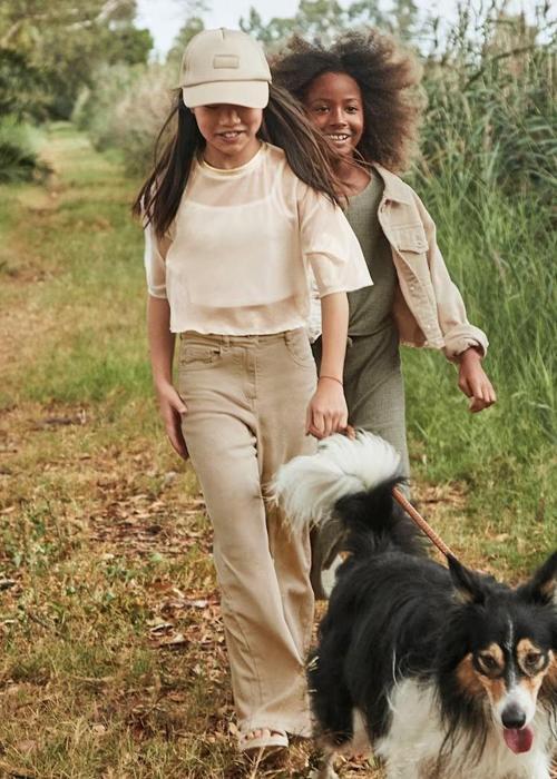 Kız Çocuk Geniş Paça Pantolon 6537