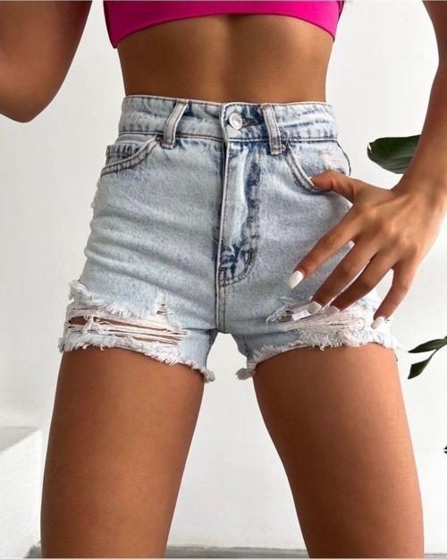 Denim şort