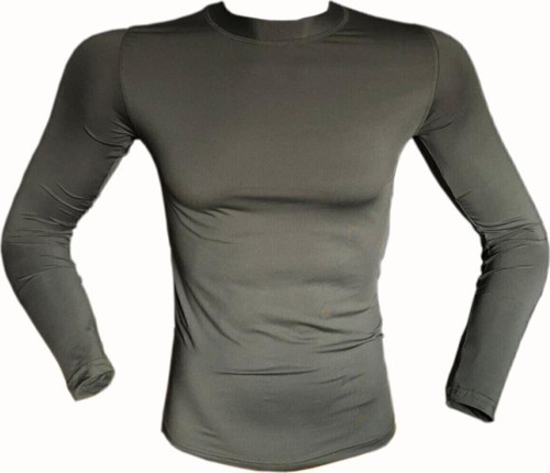 Erkek Askeri Termal Microfiber Uzun Kol Haki Tişört