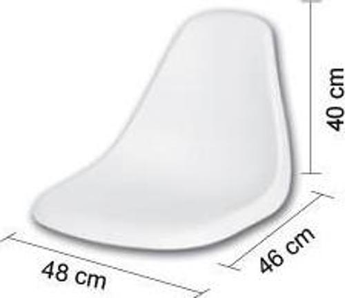 Koltuk L46/W41/H43 Plastik Beyaz