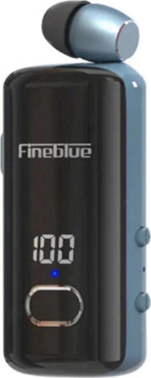 F580 Dijital Göstergeli Makaralı Titreşimli Bluetooth Kulaklık Mavi