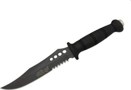 Sr S008b Lejyoner Tırtıklı Outdoor Bıçağı 29 Cm - Kauçuk Sap, Perçinli