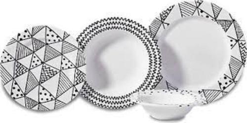 Natura Collection 24 Parça Yuvarlak Yemek Takımı 9090303A8787