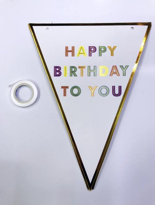 Happy Birthday To You Flama Bayrak Süs