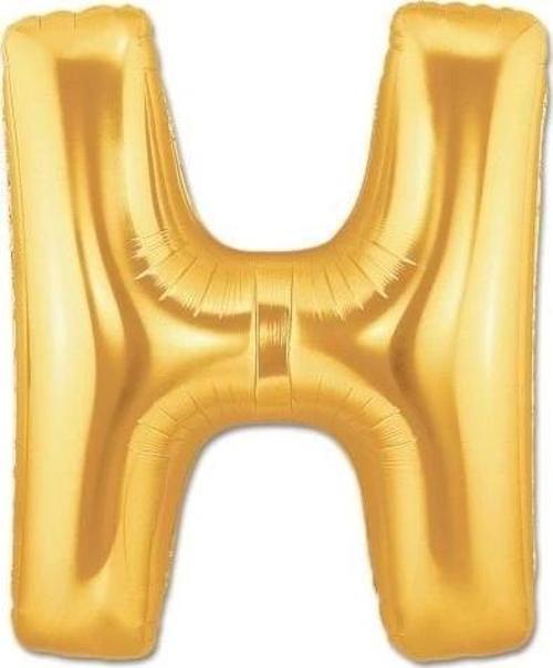 H Harf Folyo Balon Altın Renk  40 İnç