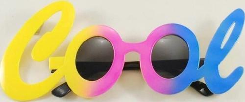 Cool Yazılı Rengarenk Parti Gözlüğü 21x8 Cm